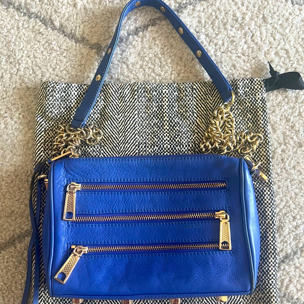 Rebecca Minkoff blue 5 zip